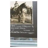 1939 opera hat Belmont park horse racing photograph