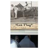 1947 Lea flag horse racing photograph