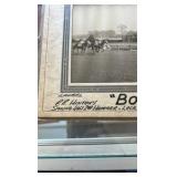 1945 boy-plin horse racing photograph