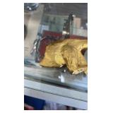 brass greyhound belt buckle 1991