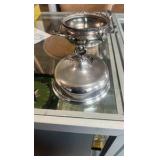 antique silver plated serving dish