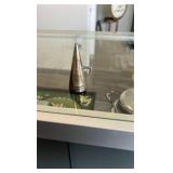 antique silver plated candle holder with snuffer