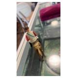 antique Saratoga raceway souvenir horse and jockey toy