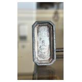 silver plated greyhound dog display piece