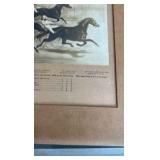 1869 the brush on the homestretch lithograph