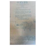 early 1900s horse racing window decal