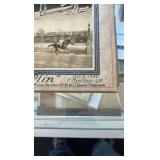 1945 boy plin horse racing photograph