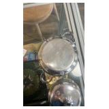 antique silver plated serving dish