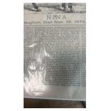 1879 spirit of the times Nina death front page
