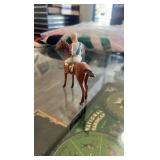 antique horse and jockey toy