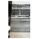 large 1950s horse racing photograph