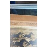 1869 the brush on the homestretch lithograph