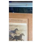 1869 the brush on the homestretch lithograph