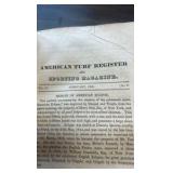 1830 American sporting magazine volume 1 book