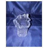 Lot of clear glass sculpture pieces