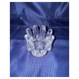 Lot of clear glass sculpture pieces