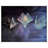 Lot of handkerchief vases