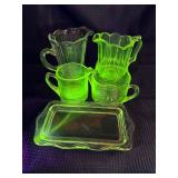 Starburst misc glass lot GLOWS