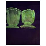 Misc lot of vintage glass that GLOWS