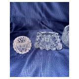 Lot of vintage cut crystal decor glass