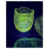Lot of vintage glass that GLOWS green