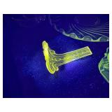 Large lot of glass that GLOWS green