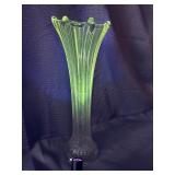 Vintage imperial glass swung vase GLOWS