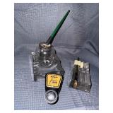 GLOWS glass inkwell and pen holder
