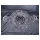 Vintage westermorland hobnail clear plate GLOWS