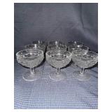 Lot of 9 Vintage fostoria American glasses GLOWS