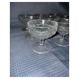 Lot of 9 Vintage fostoria American glasses GLOWS