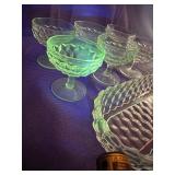 Lot of fostoria glass GLOWS