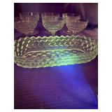 Lot of fostoria glass GLOWS