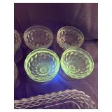 Lot of fostoria glass GLOWS