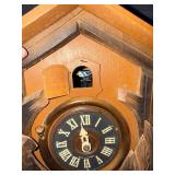 Vintage German Black Forest hunting themed cuckoo clock