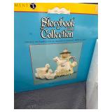 Vintage storybook village mother goose teapot and cups