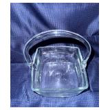 Vintage hand blown glass basket GLOWS