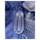 Lot of clear textured glass