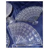 Lot of clear textured glass