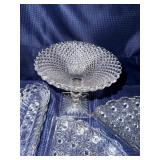 Lot of clear textured glass