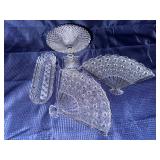 Lot of clear textured glass