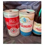 Lot of vintage beer cans