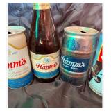 Lot of vintage beer cans