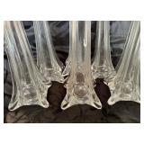 Lot of clear Eiffel Tower vases (wedding)