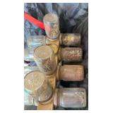 Vintage revolving metal organizer for hardware