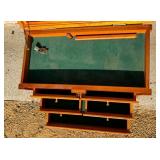 Lockable wooden display case