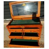 Lockable wooden display case