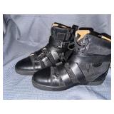 black Christian Louboutin high-top sneakers