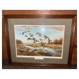 Framed print of ducks