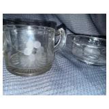 Princess house clear glass set that GLOWS